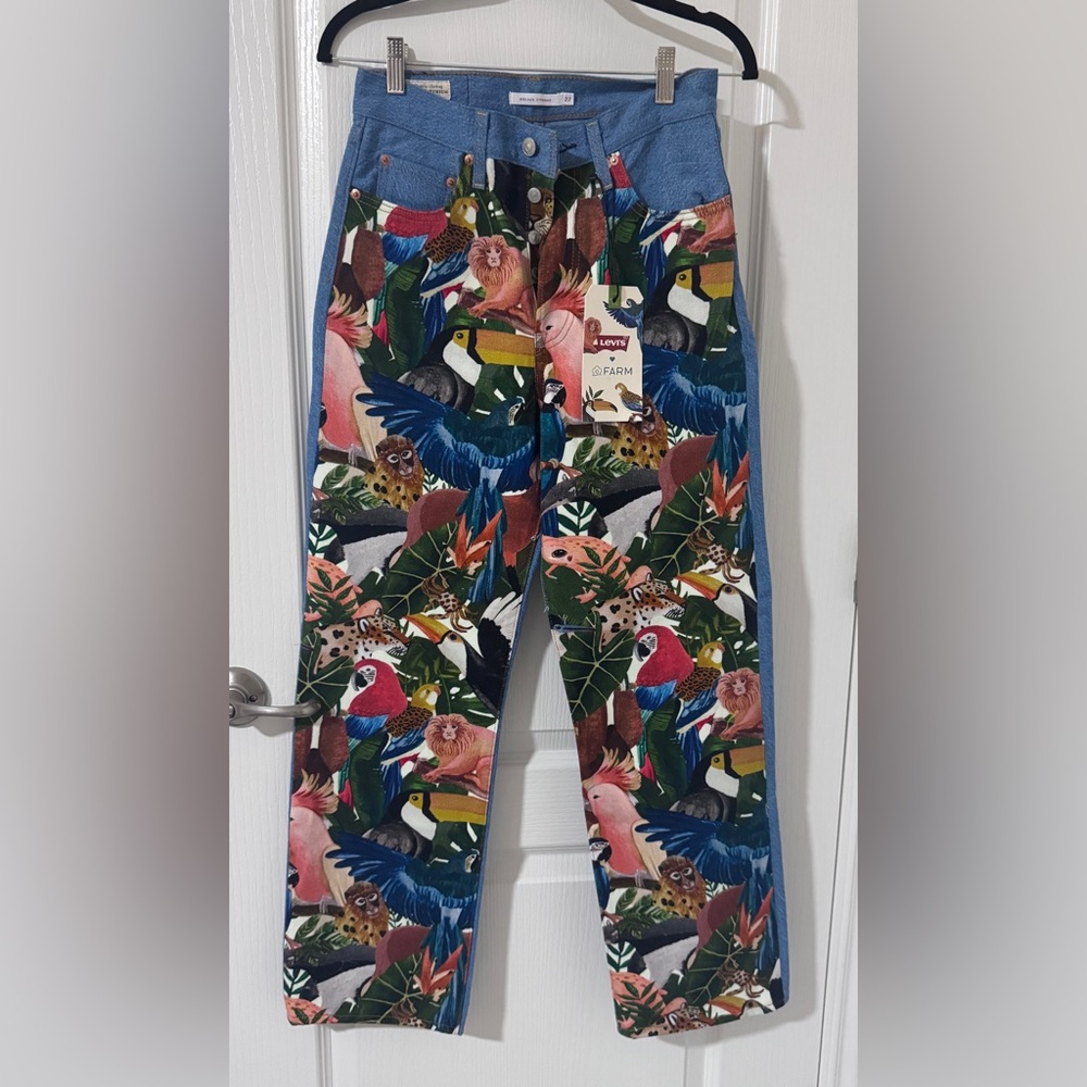 Farm Rio - Levi's Multicolor Jungle Print Jeans